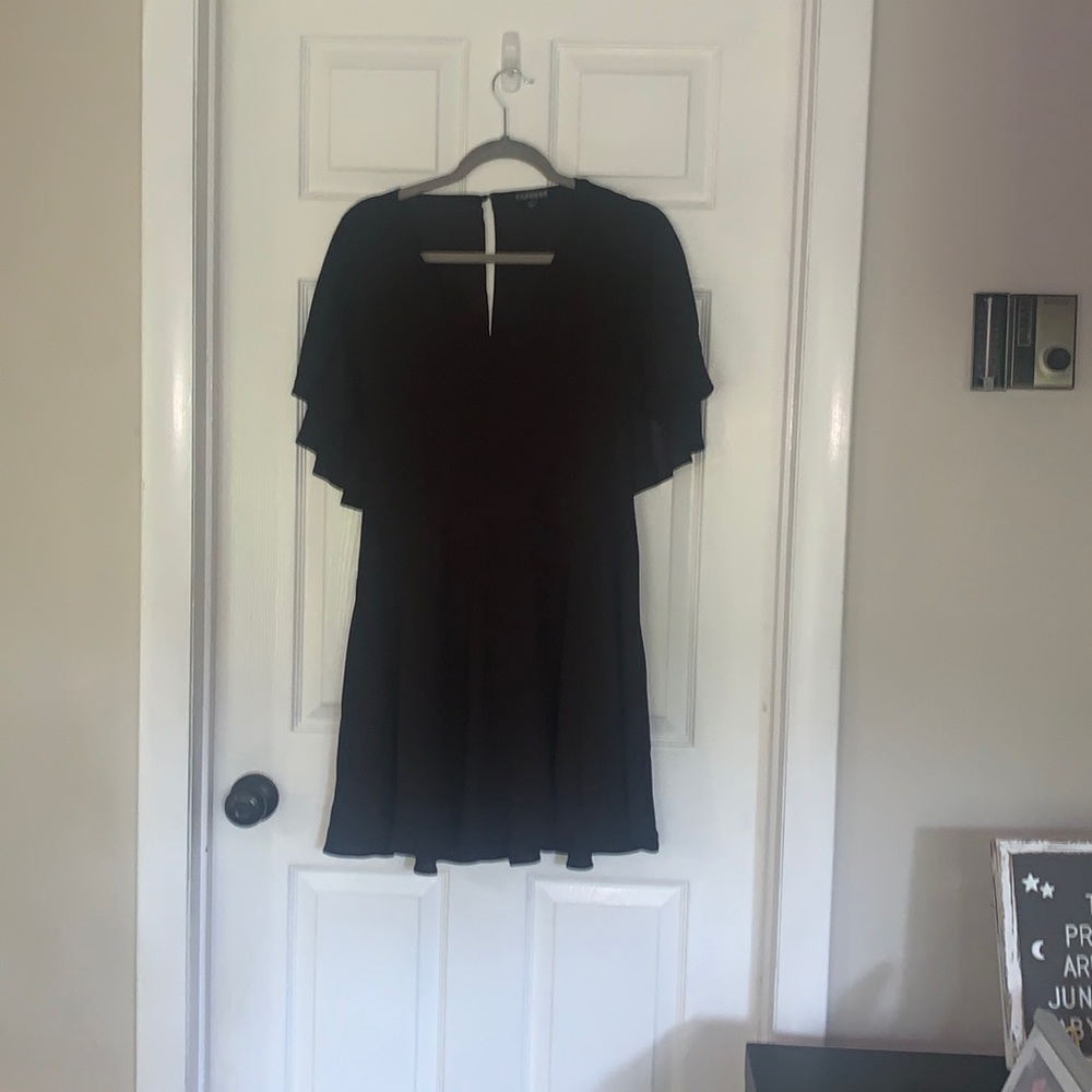 Black Express Chiffon Dress